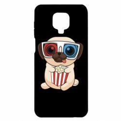 Чехол для Xiaomi Redmi Note 9S/9Pro/9Pro Max Pug at the cinema - PrintSalon