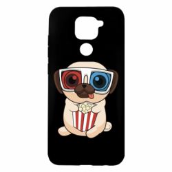 Чехол для Xiaomi Redmi Note 9/Redmi 10X Pug at the cinema - PrintSalon