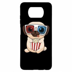 Чехол для Xiaomi Poco X3 Pug at the cinema - PrintSalon