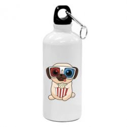 Фляга Pug at the cinema - PrintSalon