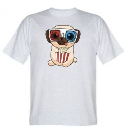 Мужская футболка Stedman Pug at the cinema