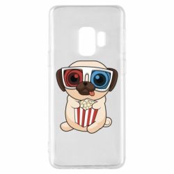 Чехол для Samsung S9 Pug at the cinema - PrintSalon