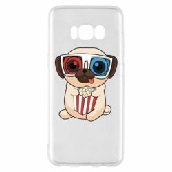 Чехол для Samsung S8 Pug at the cinema - PrintSalon