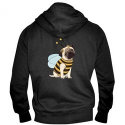Мужское худи на молнии Pug Bug - PrintSalon