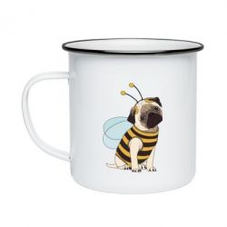 Кружка эмалированная Pug Bug - PrintSalon