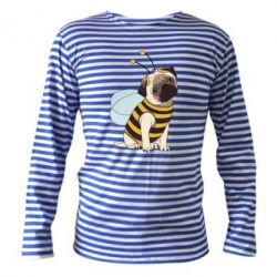 Тельняшка с длинным рукавом Pug Bug - PrintSalon