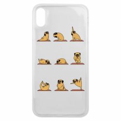Чохол для iPhone Xs Max Pug engaged in yoga