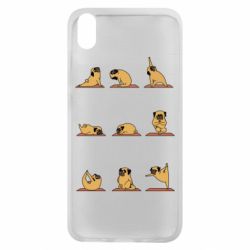 Чехол для Xiaomi Redmi 7A Pug engaged in yoga - PrintSalon
