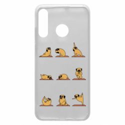 Чехол для Huawei P30 Lite Pug engaged in yoga - PrintSalon