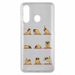 Чехол для Samsung M40 Pug engaged in yoga - PrintSalon
