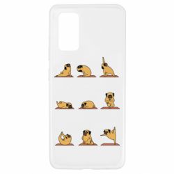 Чехол для Samsung A32 4G Pug engaged in yoga - PrintSalon