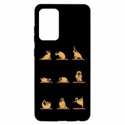 Чехол для Samsung A52 5G Pug engaged in yoga - PrintSalon