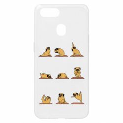 Чехол для Oppo A5s/A12 Pug engaged in yoga - PrintSalon