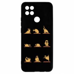 Чехол для Oppo A15s/A15 Pug engaged in yoga