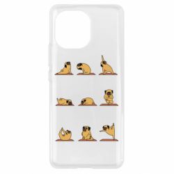 Чехол для Xiaomi Mi11 Pug engaged in yoga - PrintSalon