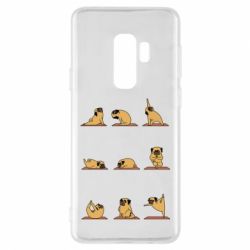 Чехол для Samsung S9+ Pug engaged in yoga - PrintSalon
