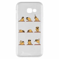 Чехол для Samsung A5 2017 Pug engaged in yoga - PrintSalon