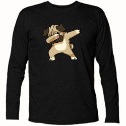 Футболка с длинным рукавом Pug Swag - PrintSalon