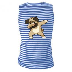 Майка-тельняшка Pug Swag - PrintSalon