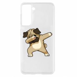 Чехол для Samsung S21 Pug Swag-PrintSalon Чехол для Samsung S21 Pug Swag