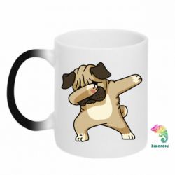 Чашка-хамелеон Pug Swag-PrintSalon Чашка-хамелеон Pug Swag