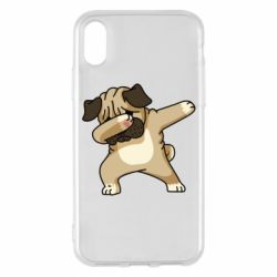 Чехол для iPhone X/Xs Pug Swag - PrintSalon