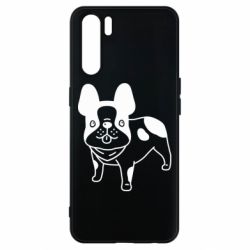 Чохол для Oppo A91 / Reno3Pug with big eyes - PrintSalon