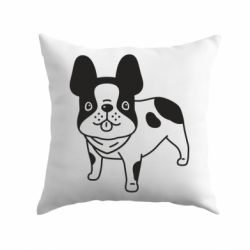 Подушка Pug with big eyes - PrintSalon