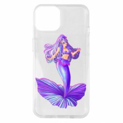 Чехол для iPhone 14 Purple Mermaid Barbie