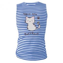Майка-тельняшка Purrfect - PrintSalon