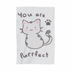 Полотенце с принтом Purrfect - PrintSalon