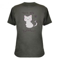 Камуфляжная футболка Purrfect - PrintSalon
