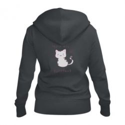 Женское худи на молнии Purrfect - PrintSalon