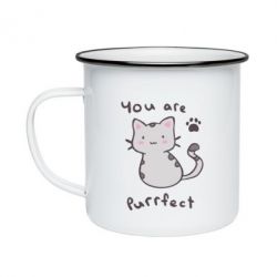 Кружка эмалированная Purrfect - PrintSalon