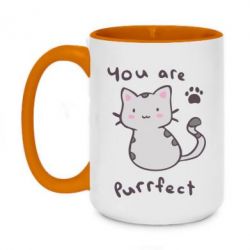 Чашка двухцветная 420ml Purrfect - PrintSalon