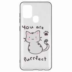 Чехол для Samsung A21s Purrfect - PrintSalon
