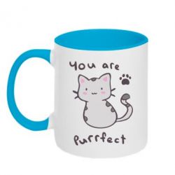 Чашка двокольорова Purrfect