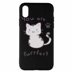 Чехол для iPhone X/Xs Purrfect - PrintSalon