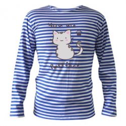 Тельняшка с длинным рукавом Purrfect - PrintSalon