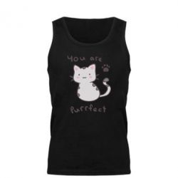 Мужская майка Purrfect - PrintSalon