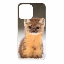 Чехол для iPhone 14 Pro Max Пушистая куница - PrintSalon