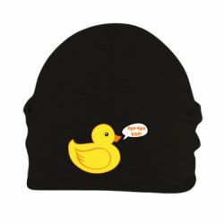 Шапка флісова Quack-quack fuck!