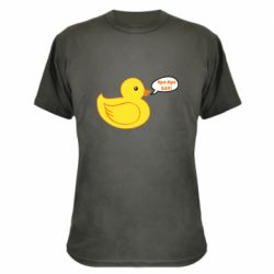 Камуфляжная футболка Quack-quack fuck! - PrintSalon
