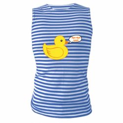 Майка-тельняшка Quack-quack fuck! - PrintSalon