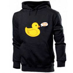 Мужское худи Quack-quack fuck! - PrintSalon