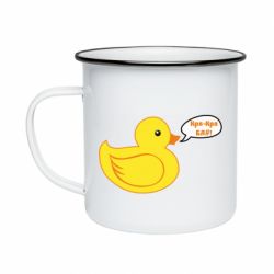 Кружка эмалированная Quack-quack fuck! - PrintSalon