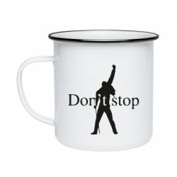Кружка эмалированная Queen Don't stop - PrintSalon