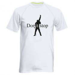 Мужская футболка для спорта Queen Don't stop - PrintSalon