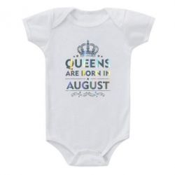 Дитячий бодік Queens are born in August Голограмма