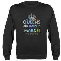Світшот Queens are born in March Голограмма